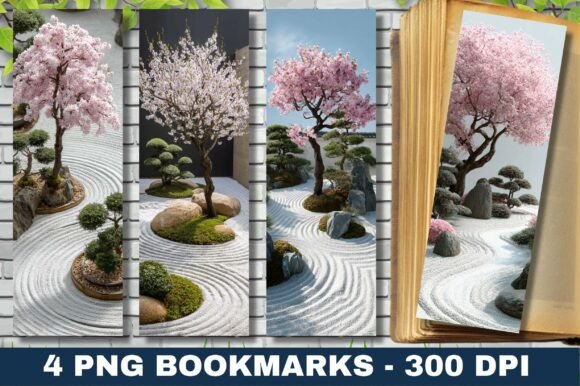 Cherry Blossom Pagoda Bridge Bookmark Crafts