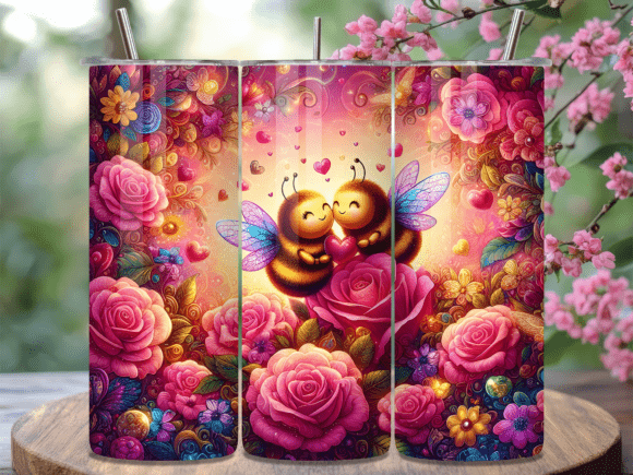 Couple Bees Valentines Day Tumbler Wrap Review