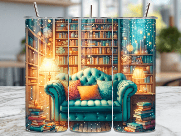 Cozy Home Library Turquoise Couch Tumble Review