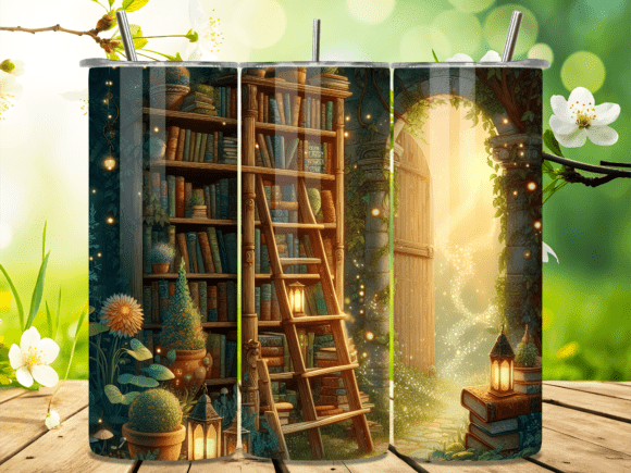 Enchanted Library Garden Archway Tumbler Wraps Review