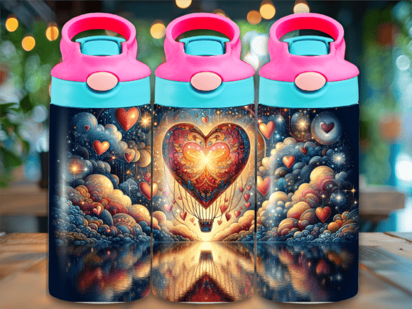 Heart Valentines Flip Top Kids Tumbler Wrap Review