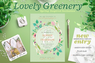 Lovely Greenery Wedding Card III: Print Templates Review
