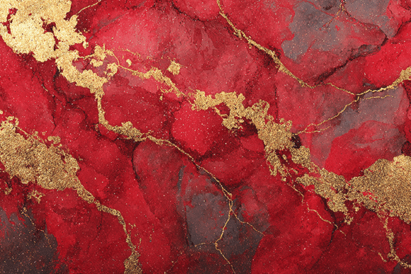 Luxury Red Gold Alcohol Ink Backgrounds