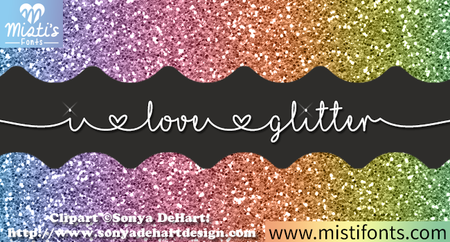 MF I Love Glitter Clipart Review for Designs Amp
