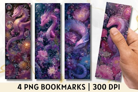 Pink Floral Mythical Dragon Bookmark Crafts Review