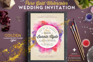 Pure Gold Watercolor Wedding Invite Review