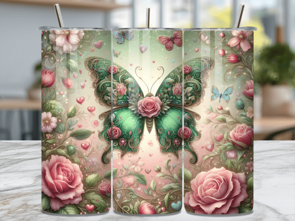 Rainbow Butterfly Love Roses Tumbler Wraps Review