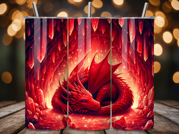 Red Crystal Dragon Tumbler Wraps Review