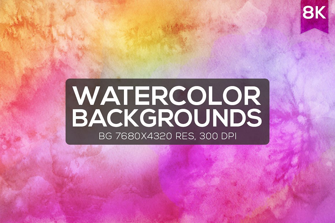 Review: 12 Watercolor 8K Backgrounds