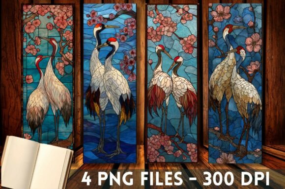 Stained Glass Crane Bird Nouveau Crafts Review