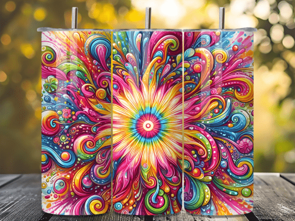 Vibrant Hippie Swirl Flower Tumbler Wraps Review