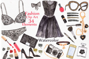 Watercolor Fashion Clip Art Bundle Review