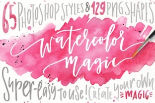 Watercolor Magic - Design Kit Layer Styles Review