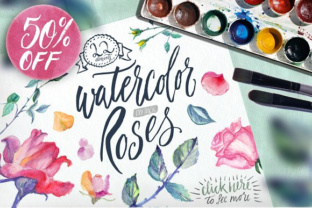Watercolor Roses DIY Pack: Brand Illustrations